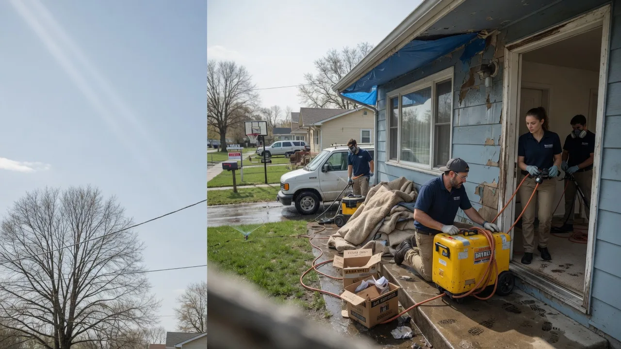 Basement Flood Cleanup in Oswego, KS near me